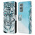 Aimee Stewart Animals White Tiger Leather Book Wallet Case Cover For OnePlus 9