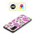 Anis Illustration Flower Pattern 2 Purple Soft Gel Case for Samsung Galaxy A55 5G