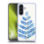 Cat Coquillette Nature Leaflets Blue Soft Gel Case for Samsung Galaxy A56 5G