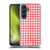 Head Case Designs Gingham-Patterns Red Soft Gel Case for Samsung Galaxy S24 FE & MagSafe