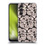 Anis Illustration Flower Pattern 2 Black 1 Soft Gel Case for Samsung Galaxy A25 5G
