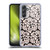 Anis Illustration Flower Pattern 2 Black 1 Soft Gel Case for Samsung Galaxy A54 5G