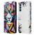 Pixie Cold Cats Shattered Tiger Leather Book Wallet Case Cover For Motorola Edge S30 / Moto G200 5G