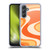 Kierkegaard Design Studio Retro Abstract Patterns Tangerine Wave Machine Soft Gel Case for Samsung Galaxy A54 5G