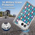 Peanuts Snoopy Deco Dreams Blue Pattern Soft Gel Case for Apple iPhone Duo