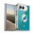 NFL Miami Dolphins Logo Stripes Soft Gel Case for Apple iPhone Duo