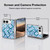 Haley Bush Pattern Painting Blue Diamond Soft Gel Case for Apple iPhone Duo