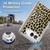 Haley Bush Pattern Painting Leopard Print Soft Gel Case for Apple iPhone Duo