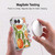 Haley Bush Pattern Painting Orange Splash Soft Gel Case for Apple iPhone Duo