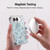 Micklyn Le Feuvre Marble Patterns Ice And Diamonds Art Deco Pattern Soft Gel Case for Apple iPhone Duo