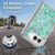 Micklyn Le Feuvre Marble Patterns Mosaic In Mint Quartz And Jade Soft Gel Case for Apple iPhone Duo