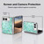Micklyn Le Feuvre Marble Patterns Mosaic In Mint Quartz And Jade Soft Gel Case for Apple iPhone Duo