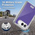 P.D. Moreno Patterns Purple Leopard Soft Gel Case for Apple iPhone Duo