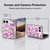 Anis Illustration Flower Pattern 2 Purple Soft Gel Case for Apple iPhone Duo