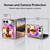Random Galaxy Space Llama Cat & Electric Pancakes Soft Gel Case for Apple iPhone Duo