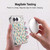 Micklyn Le Feuvre Patterns Floating Gems Soft Gel Case for Apple iPhone Duo