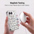 Micklyn Le Feuvre Patterns Navy and Coral Crystals Soft Gel Case for Apple iPhone Duo