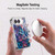 Nature Magick Paint Blobs Blue Soft Gel Case for Apple iPhone Duo