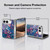 Nature Magick Paint Blobs Blue Soft Gel Case for Apple iPhone Duo