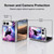 Random Galaxy Animals Laser Space Cat Riding Llama Soft Gel Case for Apple iPhone Duo