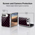 PLdesign Sparkly Flamingo Pink Pattern On Black Soft Gel Case for Apple iPhone Duo