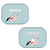 LebensArt Artwork Flamingo Vinyl Sticker Skin Decal Cover for Apple AirPods Pro Charging Case