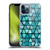 LebensArt Patterns 2 Teal Triangle Soft Gel Case for Apple iPhone 12 Pro Max