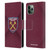 West Ham United FC Crest Gradient Leather Book Wallet Case Cover For Apple iPhone 11 Pro
