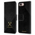 West Ham United FC Hammer Marque Kit Black & Gold Leather Book Wallet Case Cover For Apple iPhone 7 Plus / iPhone 8 Plus