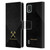 West Ham United FC Hammer Marque Kit Black & Gold Leather Book Wallet Case Cover For Nokia C2 2nd Edition