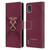 West Ham United FC Hammer Marque Kit Gradient Leather Book Wallet Case Cover For Nokia C2 2nd Edition
