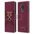 West Ham United FC Hammer Marque Kit Gradient Leather Book Wallet Case Cover For Nokia C21