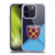West Ham United FC Crest Blue Gradient Soft Gel Case for Apple iPhone 14 Pro