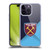 West Ham United FC Crest Blue Gradient Soft Gel Case for Apple iPhone 14 Pro Max