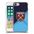 West Ham United FC Crest Blue Gradient Soft Gel Case for Apple iPhone 7 / 8 / SE 2020 & 2022