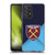 West Ham United FC Crest Blue Gradient Soft Gel Case for Samsung Galaxy A52 / A52s / 5G (2021)