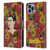 Frida Kahlo Red Florals Portrait Pattern Leather Book Wallet Case Cover For Apple iPhone 14