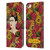 Frida Kahlo Red Florals Portrait Pattern Leather Book Wallet Case Cover For Apple iPhone 6 / iPhone 6s