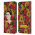 Frida Kahlo Red Florals Portrait Pattern Leather Book Wallet Case Cover For LG K22