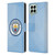 Manchester City Man City FC Badge Geometric Blue Full Colour Leather Book Wallet Case Cover For Samsung Galaxy M33 (2022)