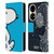 Peanuts Halfs And Laughs Snoopy Geometric Leather Book Wallet Case Cover For Huawei P50