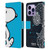 Peanuts Halfs And Laughs Snoopy Geometric Leather Book Wallet Case Cover For Apple iPhone 14 Pro Max
