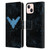 Batman DC Comics Nightwing Logo Grunge Leather Book Wallet Case Cover For Apple iPhone 13