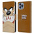 Looney Tunes Full Face Tasmanian Devil Leather Book Wallet Case Cover For Apple iPhone 14