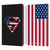 Superman DC Comics Logos U.S. Flag 2 Leather Book Wallet Case Cover For Amazon Kindle Paperwhite 1 / 2 / 3