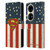 Superman DC Comics Logos U.S. Flag Leather Book Wallet Case Cover For Huawei P50 Pro