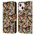 Looney Tunes Patterns Tasmanian Devil Leather Book Wallet Case Cover For Apple iPhone 13 Mini