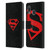 Superman DC Comics Logos Black And Red Leather Book Wallet Case Cover For Samsung Galaxy A33 5G (2022)