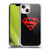 Superman DC Comics Logos Black And Red Soft Gel Case for Apple iPhone 13