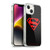 Superman DC Comics Logos Black And Red Soft Gel Case for Apple iPhone 14 Plus & MagSafe